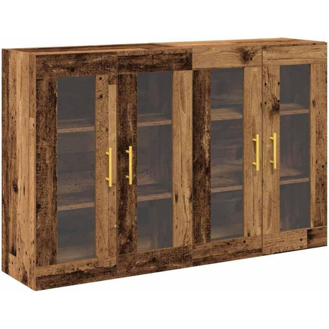 Das Sideboard vereint Glastueren mit geschlossenem Stauraum