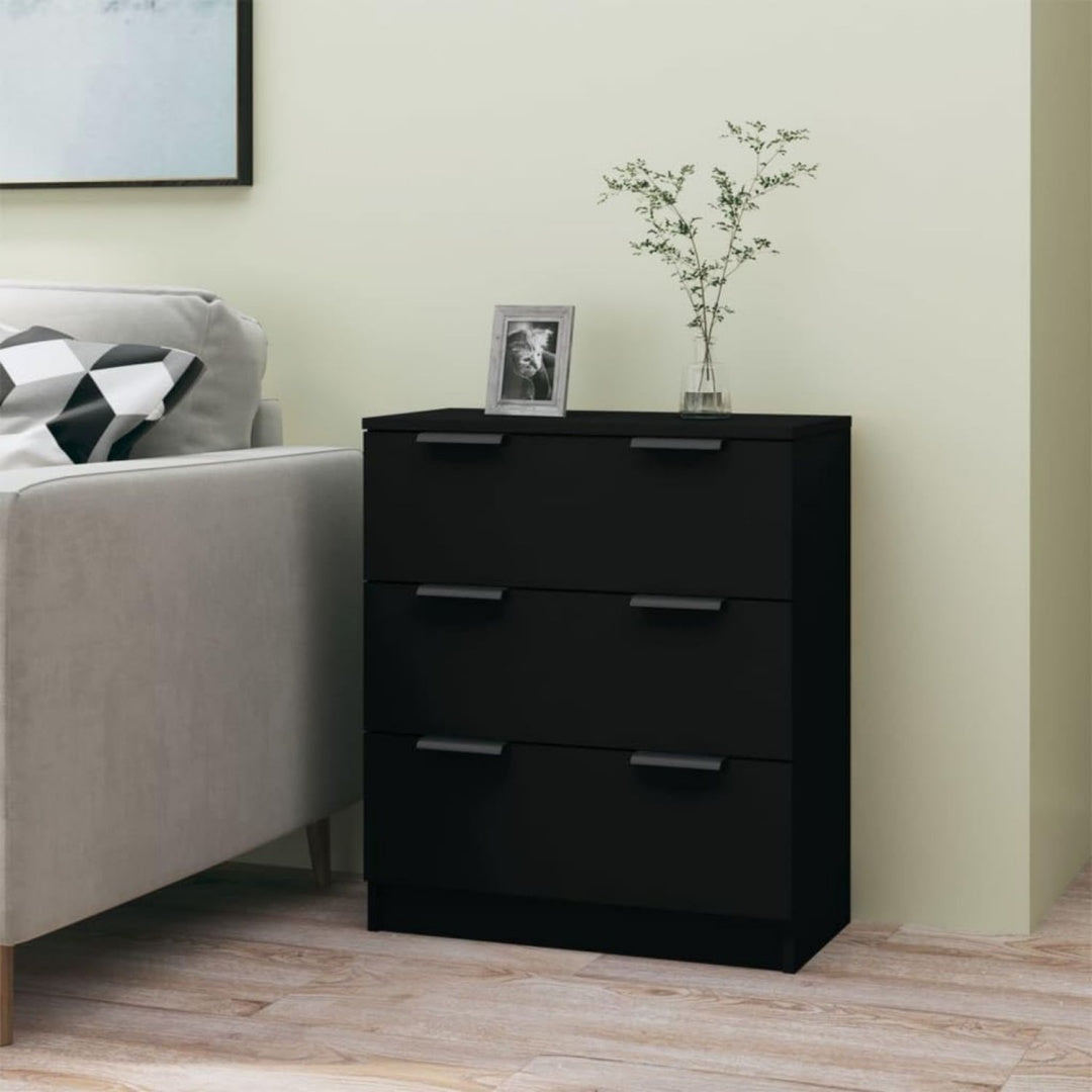 Sideboard mit den Massen 60 x 30 x 70 cm in Schwarz