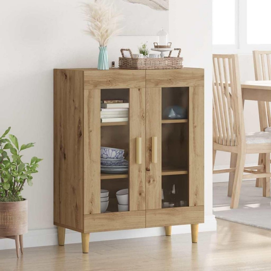 2 Tueren und Glastueren an dem Sideboard