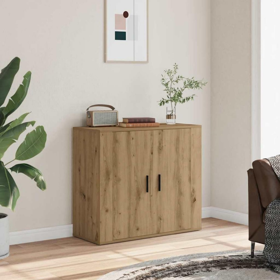 Sideboard mit den Massen 80 x 33 x 70 cm in Eichenbraun