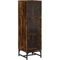 Sideboard aus Samt und Glas