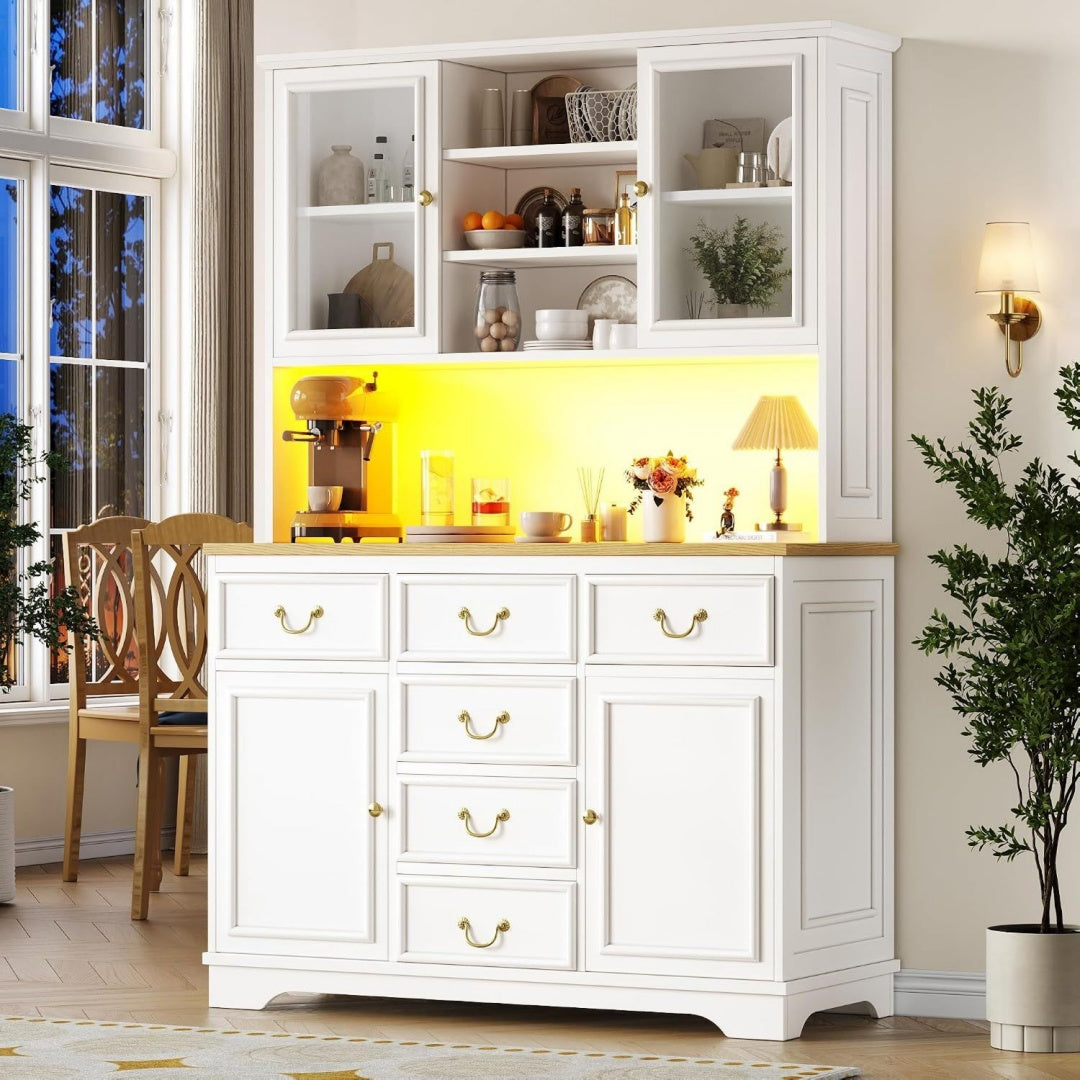 Sideboard mit 6 Schubladen und LED Beleuchtung