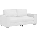 Sofa aus Kunstleder in Weiss