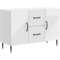 2 Schubladen und glaenzende Oberflaechen an dem Sideboard