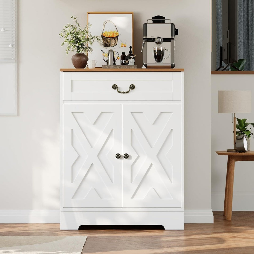 Sideboard mit 2 Tueren und verstellbaren Ablagen