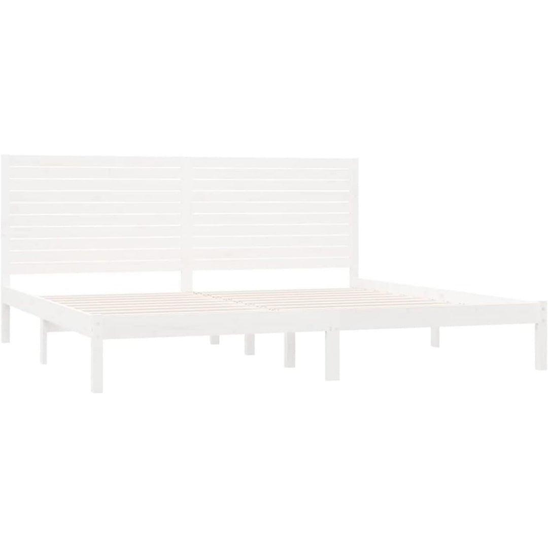 Bettgestell mit den Massen 200 x 200 cm in Weiss