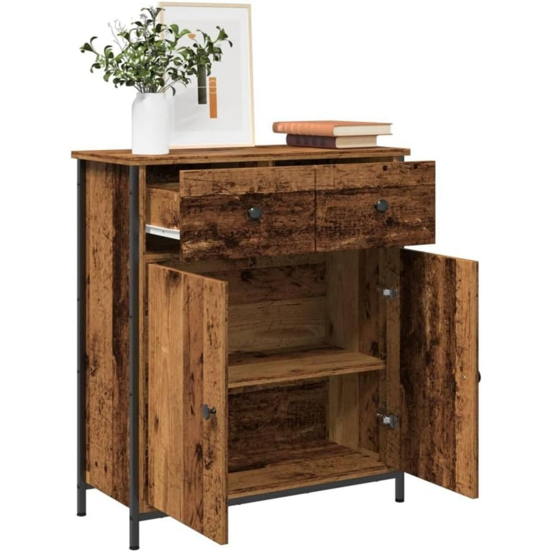 Sideboard aus Holzwerkstoff und Kunststoff in Braun