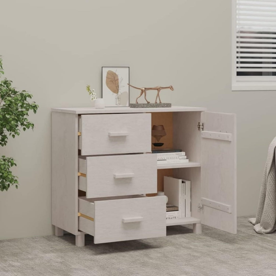 3 Schubladen und geschlossenen Stauraum bestimmen das Sideboard